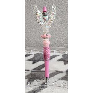 Beaded Angel Wing pen
